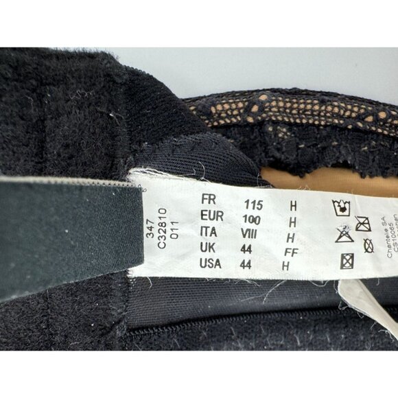 Chantelle 32810 Rive Gauche Full Coverage Unlined Bra Black Women's 44H - Picture 8 of 9